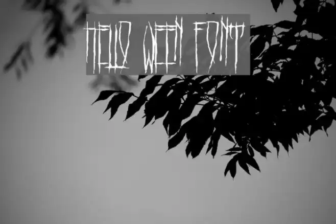 HELLO WEEN FONT Font examples