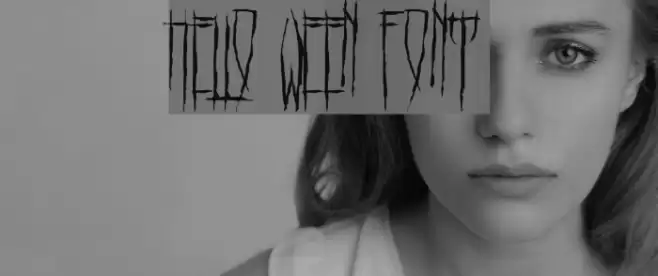 HELLO WEEN FONT Font examples