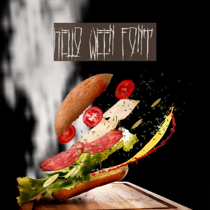 HELLO WEEN FONT Example 3