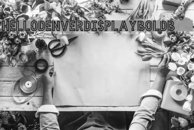 HELLODENVERDISPLAYBOLD-Bold Fonte examples