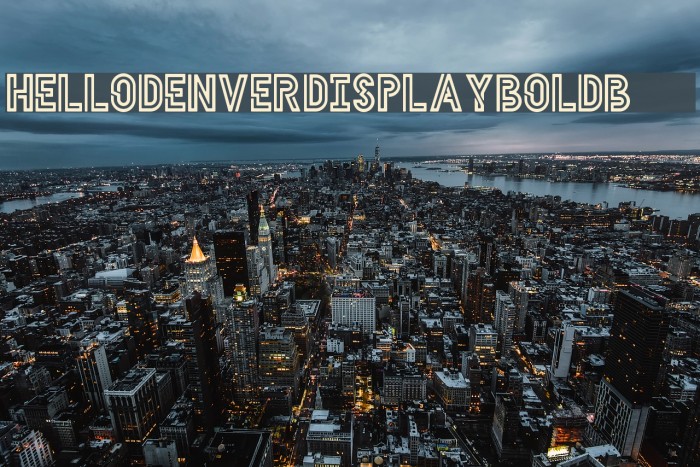 HELLODENVERDISPLAYBOLD-Bold Font examples