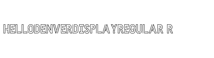 HELLODENVERDISPLAYREGULAR-Regular  Descarca Fonturi Gratis