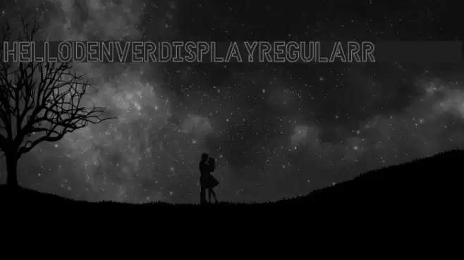 HELLODENVERDISPLAYREGULAR-Regular Font examples