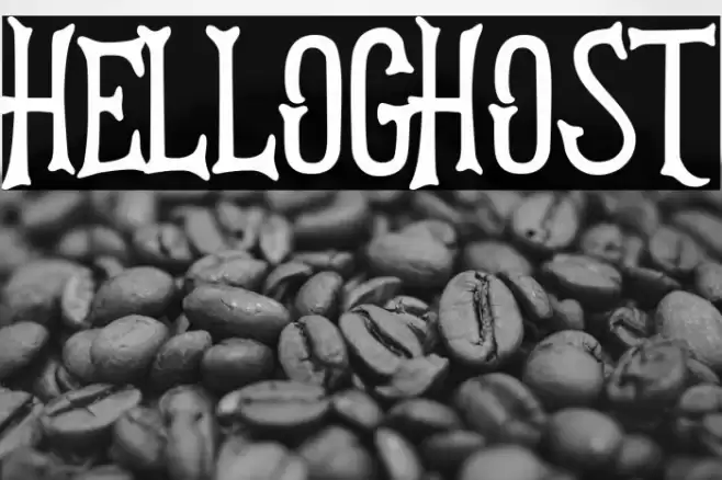 HELLOGHOST Font examples