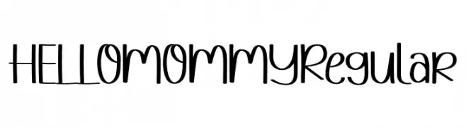 HELLOMOMMYRegular  Free Fonts Download