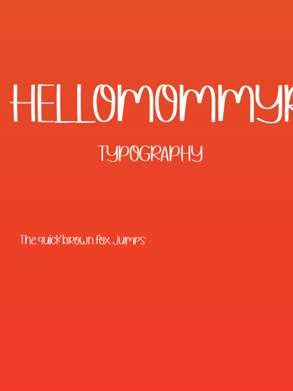 HELLOMOMMYRegular Poster