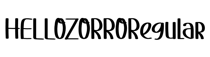HELLOZORRORegular  नि: शुल्क फ़ॉन्ट्स डाउनलोड