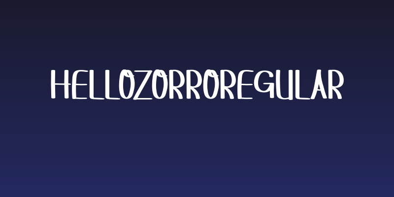 HELLOZORRORegular Social Header