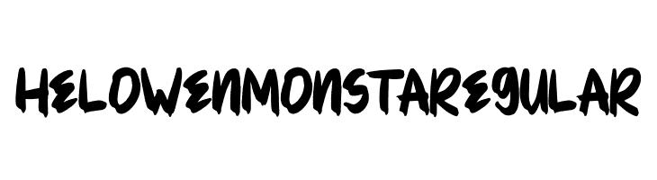 HELOWENMONSTARegular  font caratteri gratis