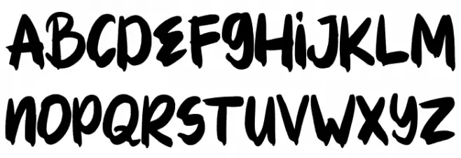 HELOWENMONSTARegular Schriftart Groß