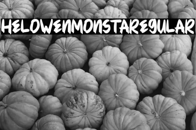 HELOWENMONSTARegular Font examples