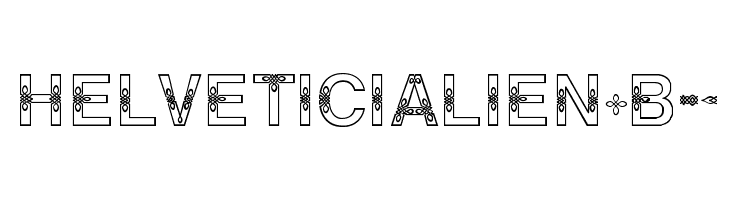 HELVETICIALIEN-Bold  font caratteri gratis