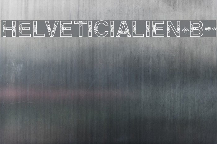 HELVETICIALIEN-Bold Font examples