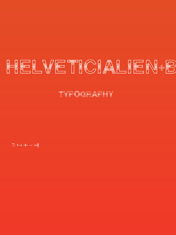 HELVETICIALIEN-Bold Poster