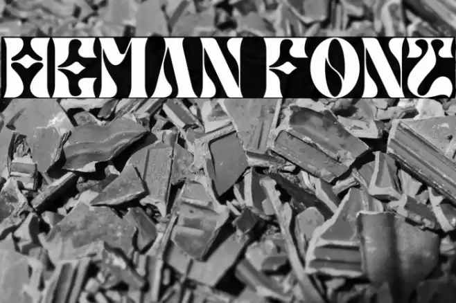 HEMAN Font examples