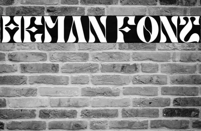 HEMAN Font examples