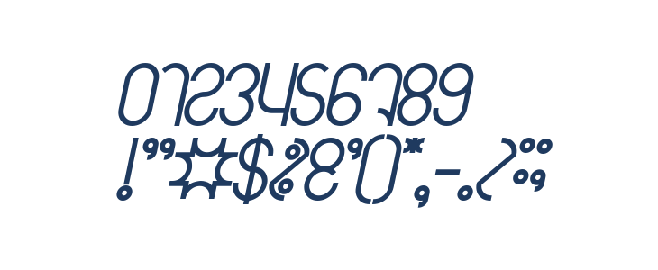 HENDERSON Bold Italic Other Characters