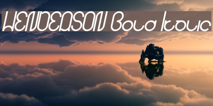 HENDERSON Bold Italic Example 1