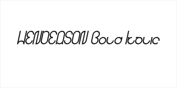 HENDERSON Bold Italic Logo