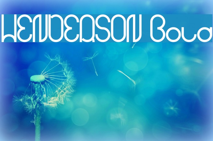 HENDERSON Bold Example 1