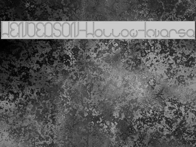 HENDERSON-Hollow-Inverse Font examples