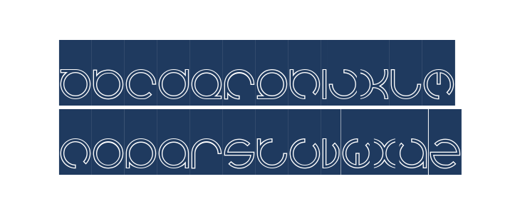 HENDERSON-Hollow-Inverse Lowercase