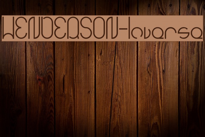 HENDERSON-Inverse Font examples