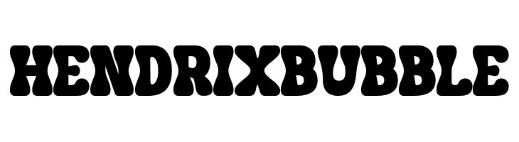 HENDRIX BUBBLE  font caratteri gratis