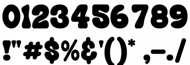 HENDRIX BUBBLE फ़ॉन्ट अन्य घर का काम