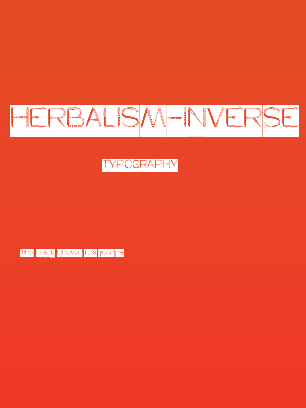 HERBALISM-Inverse Poster