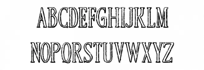 HERCULEVSGOLLIATH Шрифта ВЕРХНИЙ