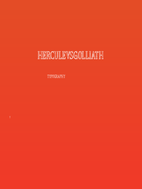 HERCULEVSGOLLIATH Poster