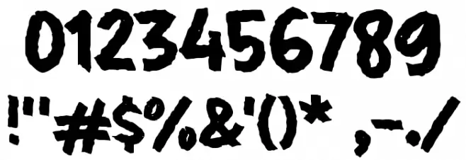 HEREIN Font OTHER CHARS