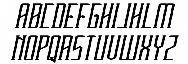 HERITAGE Bold Italic 字体 大写
