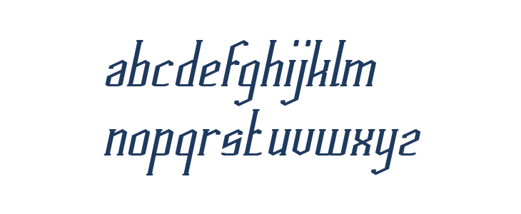 HERITAGE Bold Italic Lowercase