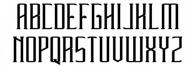 HERITAGE Bold Schriftart Groß
