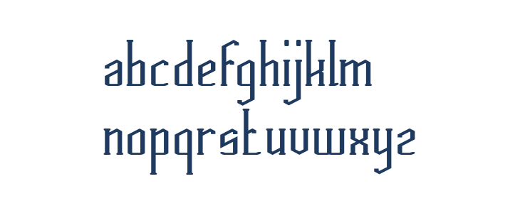 HERITAGE Bold Lowercase
