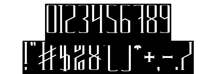 HERITAGE-Inverse Font OTHER CHARS