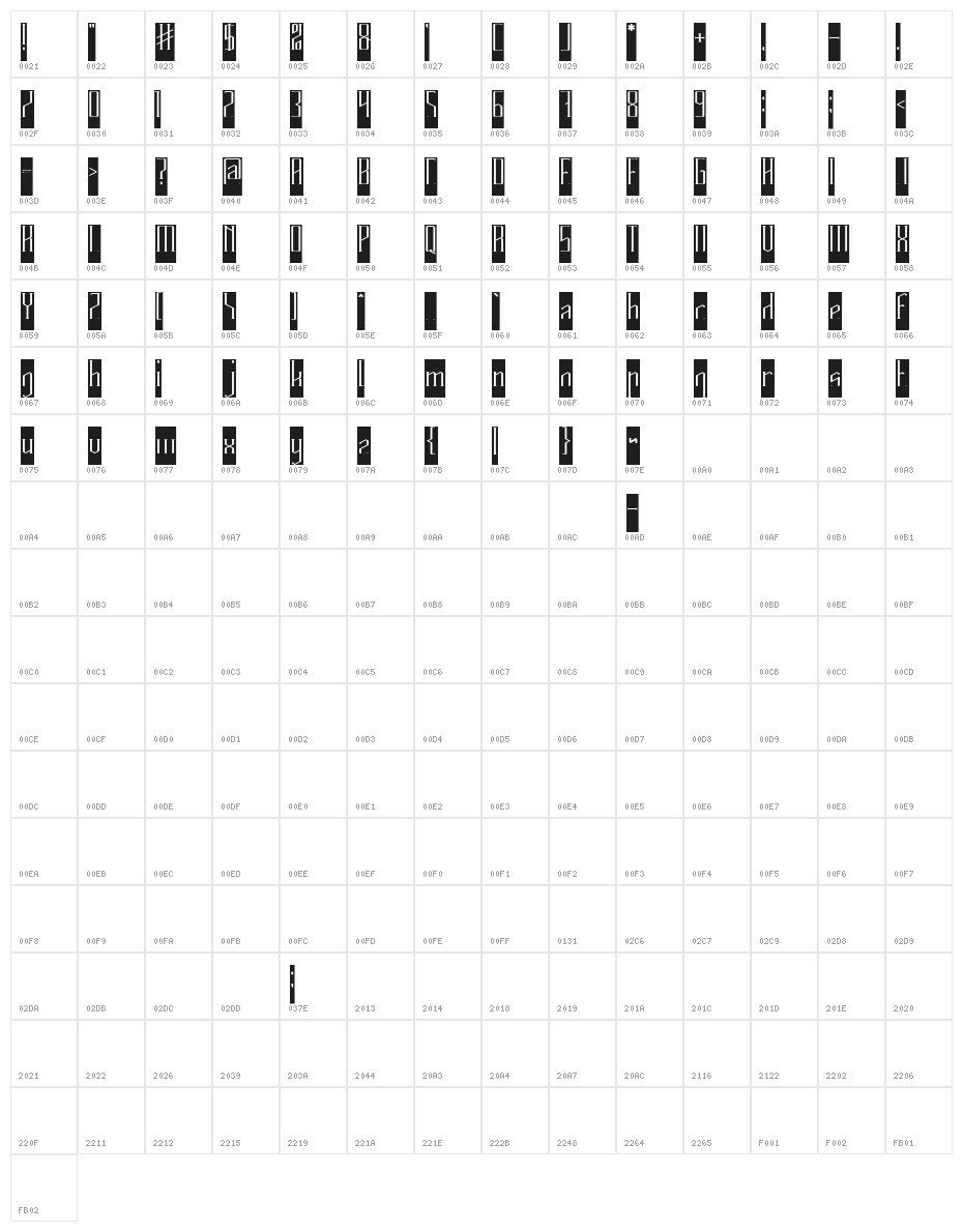 HERITAGE-Inverse Character Map