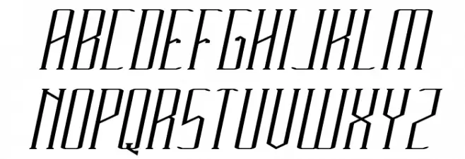 HERITAGE Italic Schriftart Groß