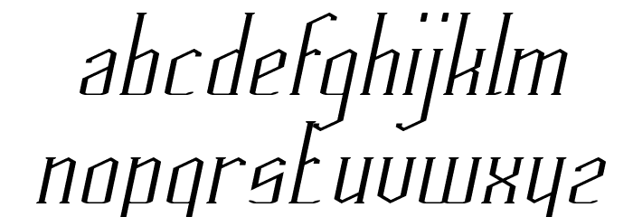 HERITAGE Italic Font LOWERCASE