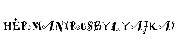HERMAN(RUS BY LYAJKA)  免费字体下载