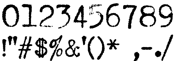 HERMES 1943 Font OTHER CHARS