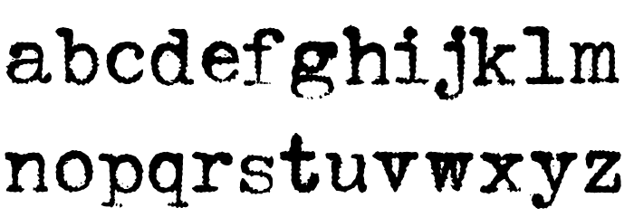 HERMES 1943 Font LOWERCASE