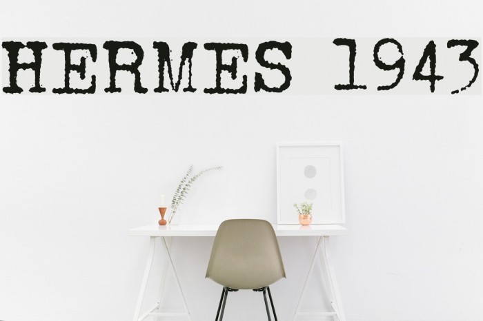 HERMES 1943 Font examples