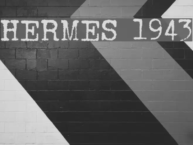 HERMES 1943 Font examples