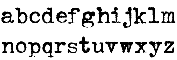 HERMES 1943 Font LOWERCASE