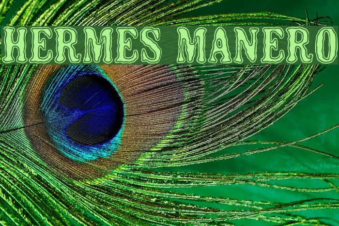 HERMES MANERO Font examples