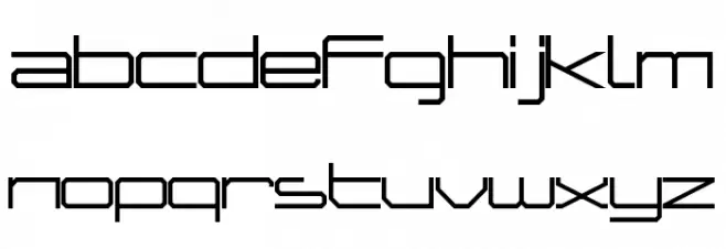 HERO Regular Schriftart Kleinbuchstaben