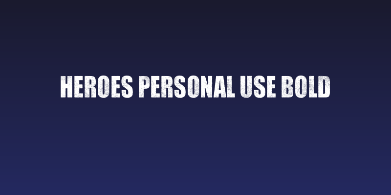 HEROES PERSONAL USE Bold Social Header